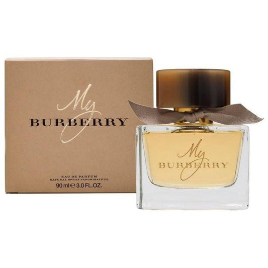 My Burberry Eau de Parfum bottle with packaging