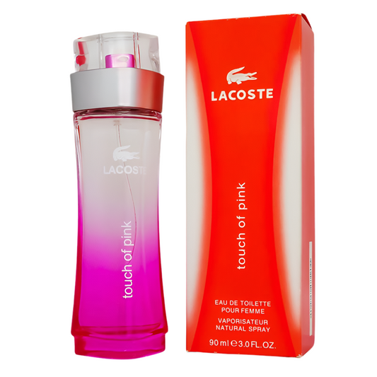 Touch of Pink By Lacoste bottle with packaging