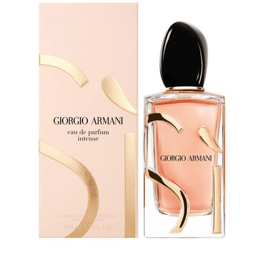 Giorgio Armani Sì Eau de Parfum Intense bottle with packaging