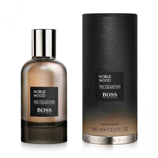 Hugo Boss Noble Wood bottle with packaging