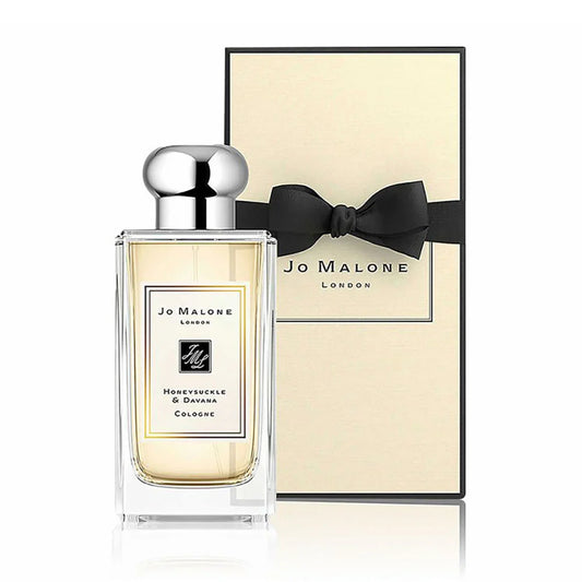 Jo Malone Honeysuckle & Davana bottle with packaging