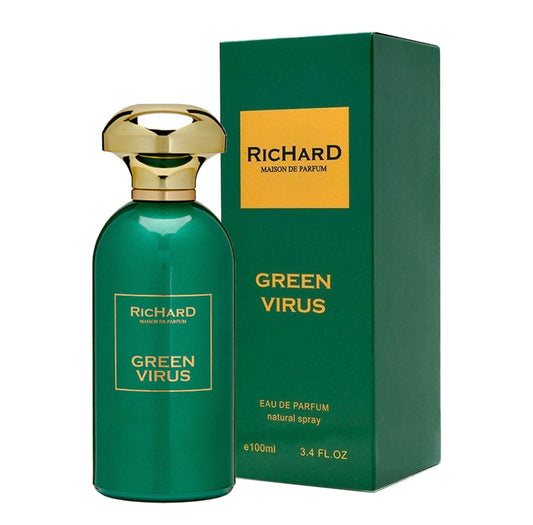 Green Virus By Richard bottle with packaging
