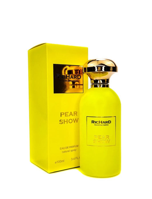 Pear Show By Richard bottle with packaging
