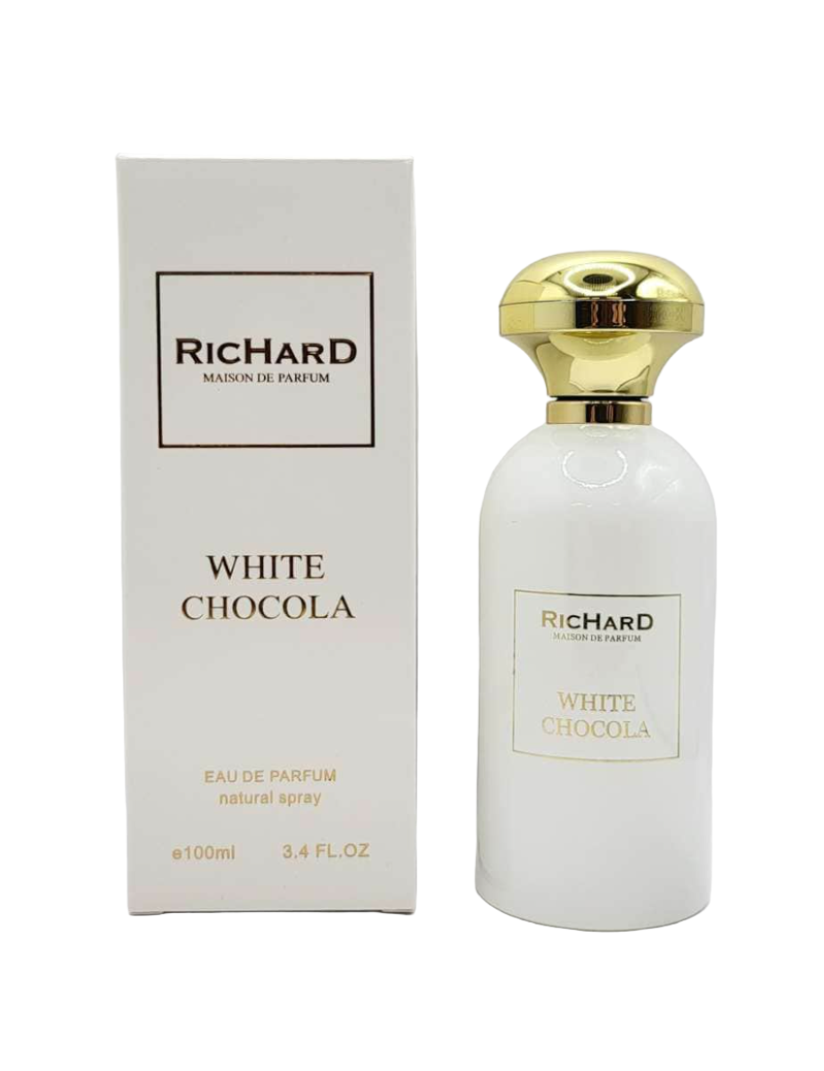 White Chocola By Richard bottle with packaging