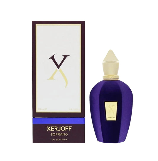 Soprano Eau de parfum bottle with packaging