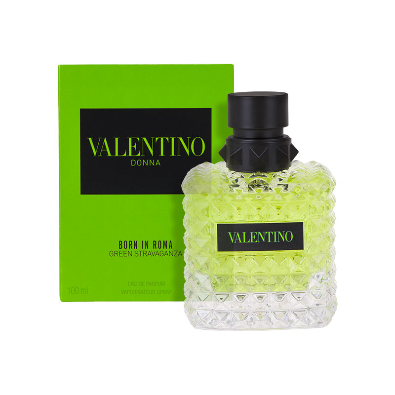 Valentino Donna Born in Roma Green Stravaganza By Valentino bottle with packaging