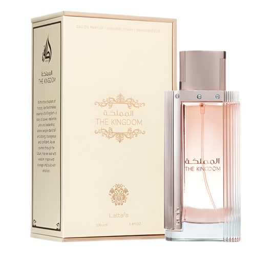 The Kingdom By Lattafa bottle with packaging
