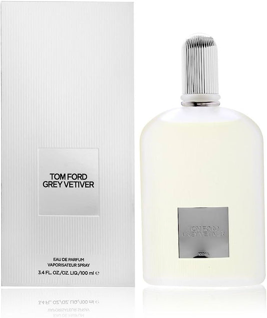 Tom Ford Grey Vetiver bottle with packaging