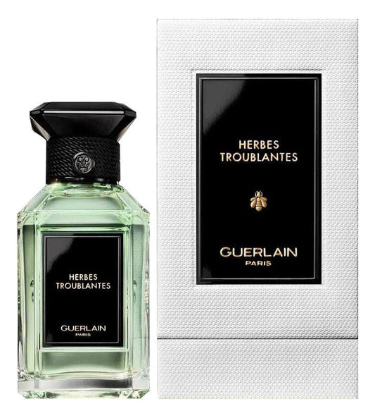 Guerlain Herbes Troublantes bottle with packaging