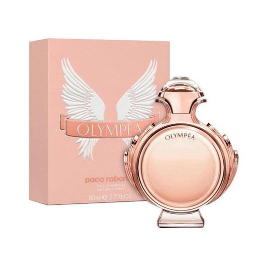 Olympea bottle with packaging