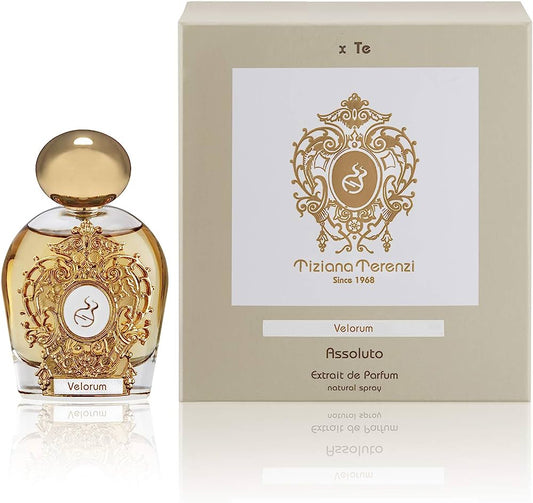 The Velorum Assoluto Extrait de Parfum bottle with packaging