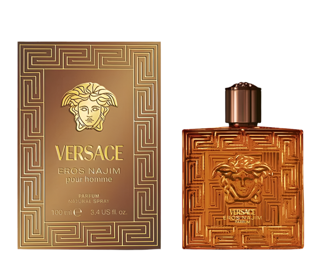 Eros Najim By Versace bottle with packaging