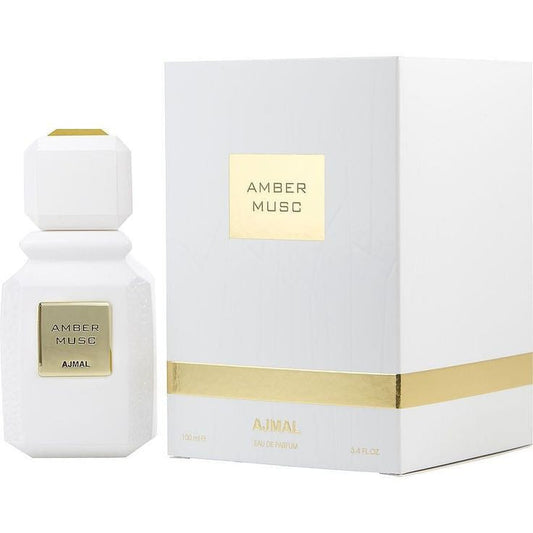 Ajmal Amber Musc bottle with packaging