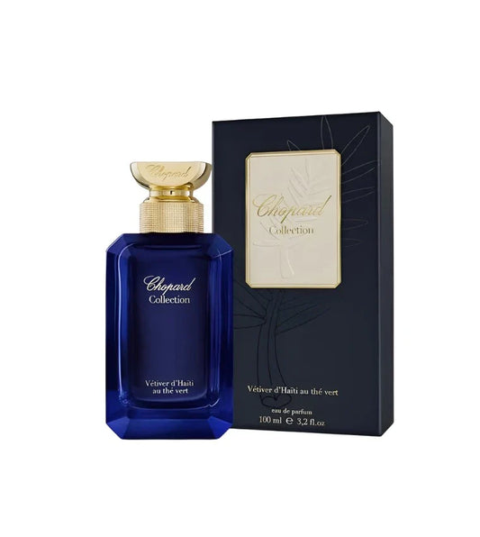 Chopard Vetiver d'Haiti au Thé Vert bottle with packaging