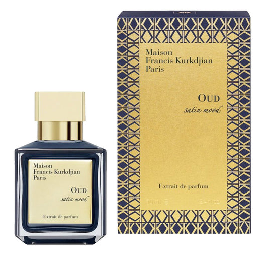 Oud Satin Mood Extrait de parfum By Maison Francis Kurkdjian bottle with packaging