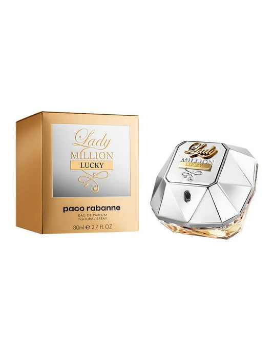Lady Million Lucky By Paco Rabanne bottle with packaging