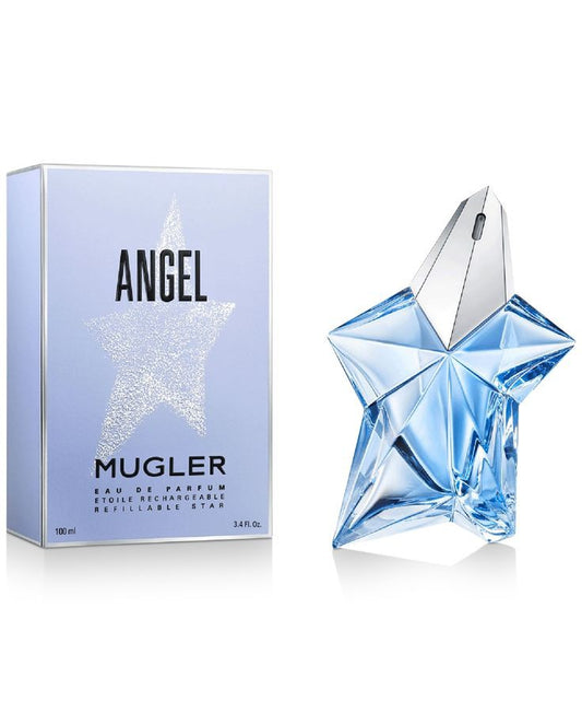 Angel By Mugler bottle with packaging