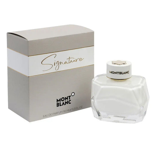 Mont Blanc Signature Eau De Parfum bottle with packaging
