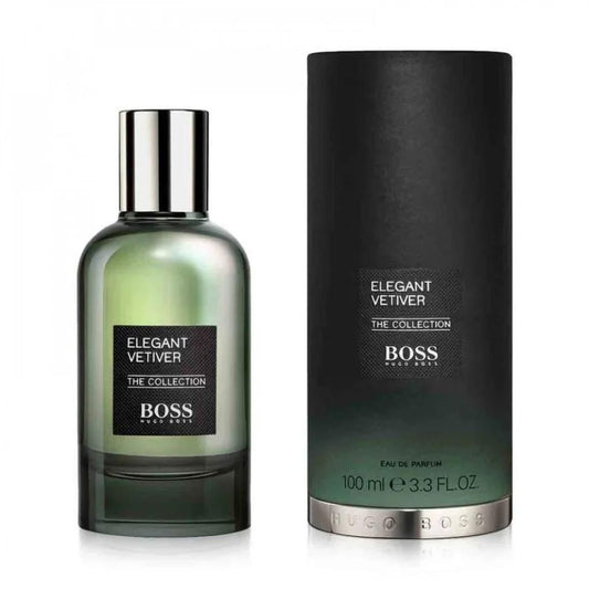 Hugo Boss Elegant Vetiver Eau de Parfum bottle with packaging