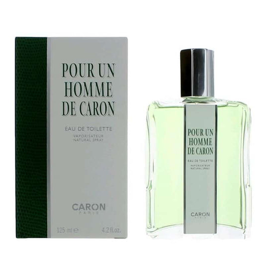 Pour Un Homme by Caron bottle with packaging