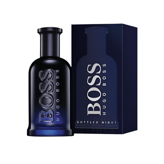 Hugo Boss Bottled Night bottle with packaging