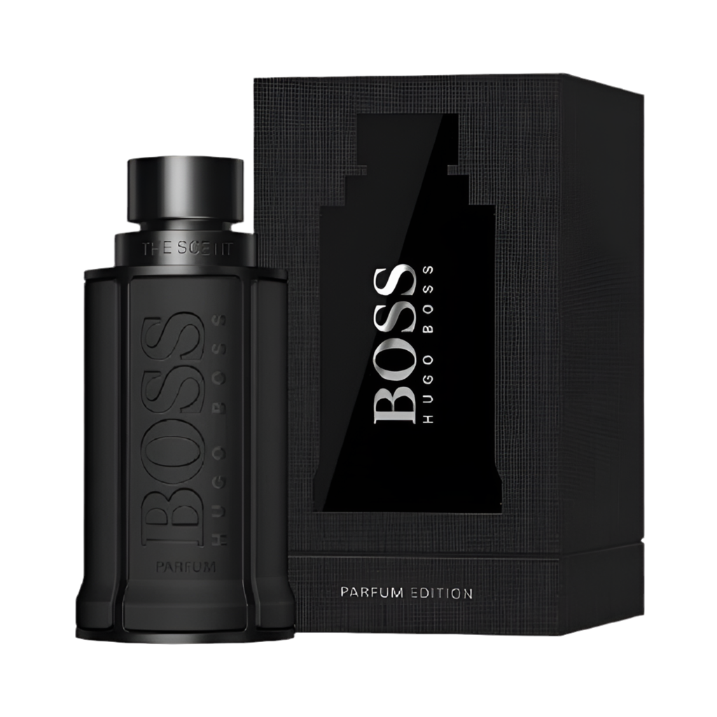 Hugo Boss The Scent Parfum Edition bottle with packaging