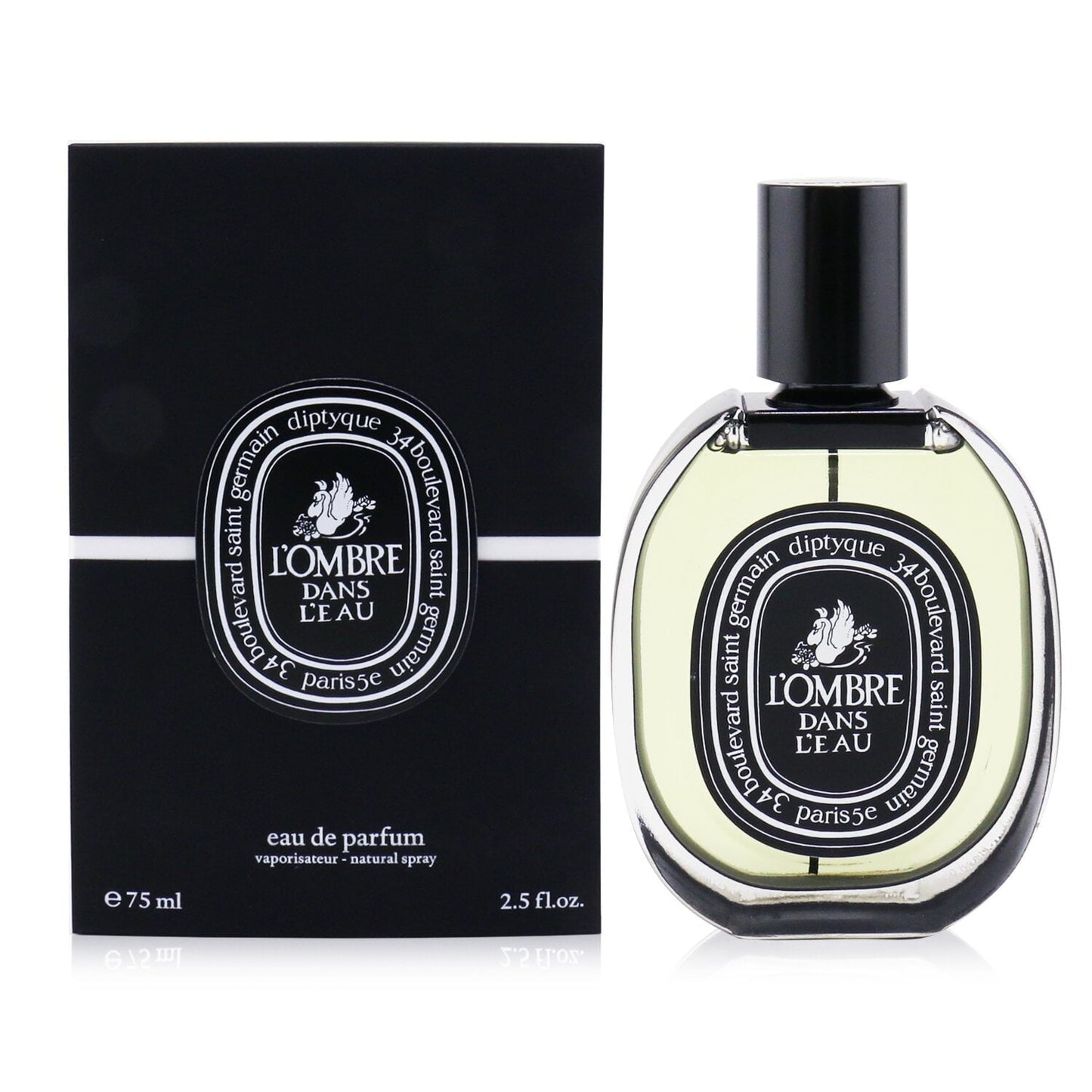 Diptyque L’Ombre Dans L’Eau Eau de Parfum bottle with packaging