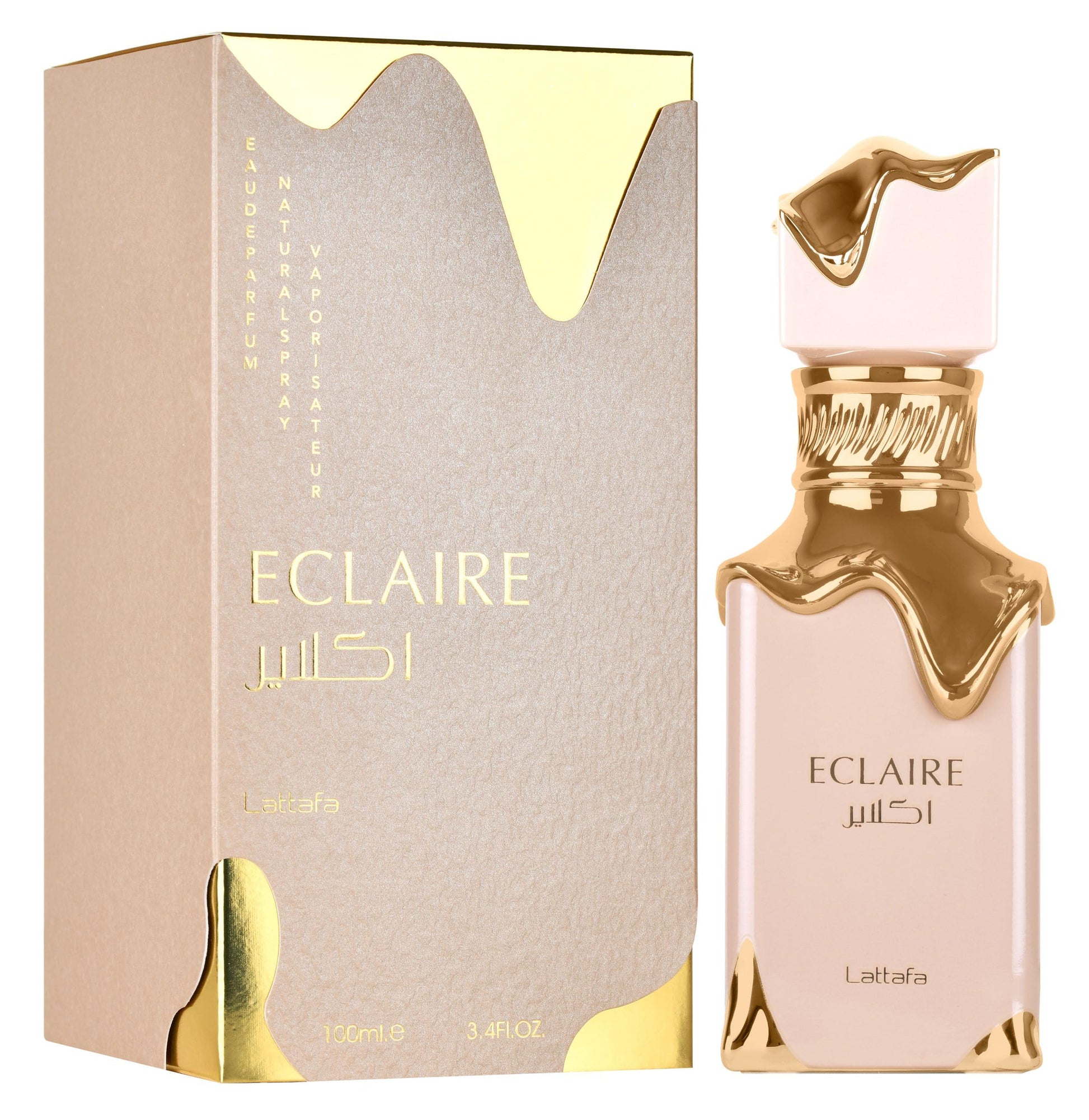 Eclaire By Lattafa bottle with packaging