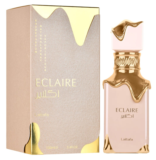 Eclaire By Lattafa bottle with packaging