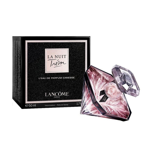 Lancôme La Nuit Trésor Caresse bottle with packaging