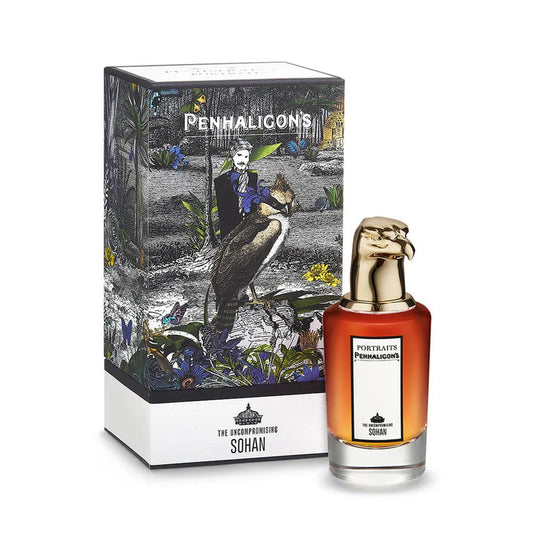 The Uncompromising Sohan By Penhaligon's bottle with packaging