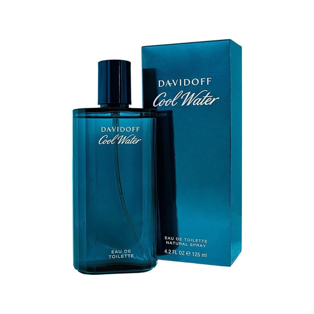 Davidoff Cool Water Eau de toilette bottle with packaging