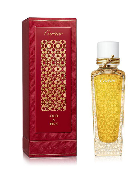 Cartier Oud & Pink bottle with packaging