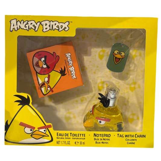 Angry Birds Gift Set bottle with packaging