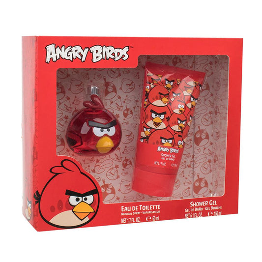The Angry Birds Gift Set bottle with packaging