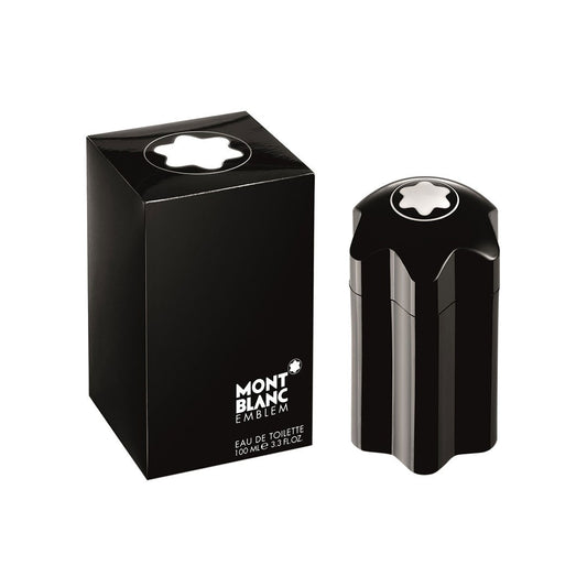 Emblem Mont Blanc bottle with packaging