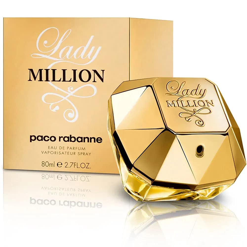 Lady Million bottle with packaging