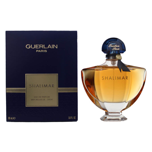 Guerlain Shalimar Eau de Parfum bottle with packaging