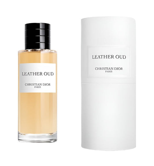 Dior Leather Oud bottle with packaging
