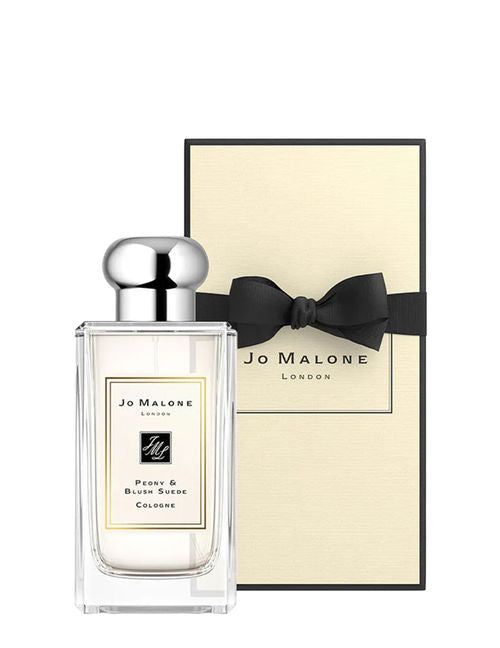 Jo Malone Peony & Blush Suede bottle with packaging