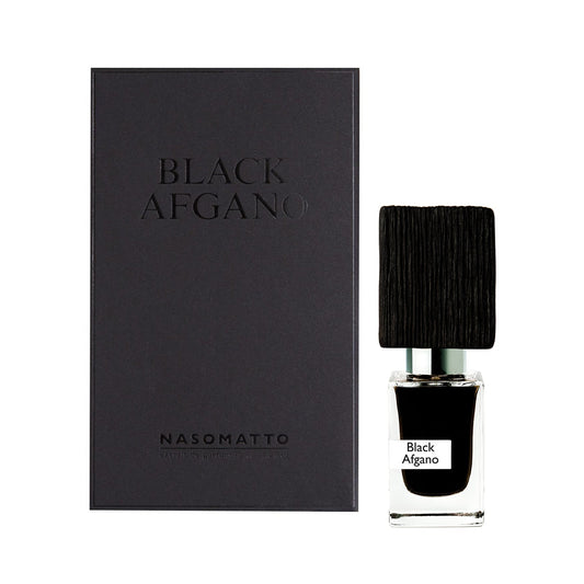 Black Afgano bottle with packaging