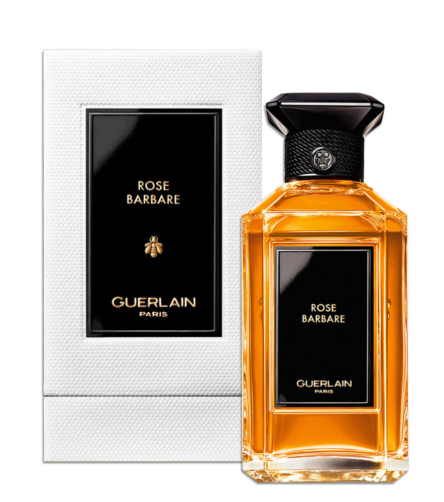 Guerlain Rose Barbare bottle with packaging