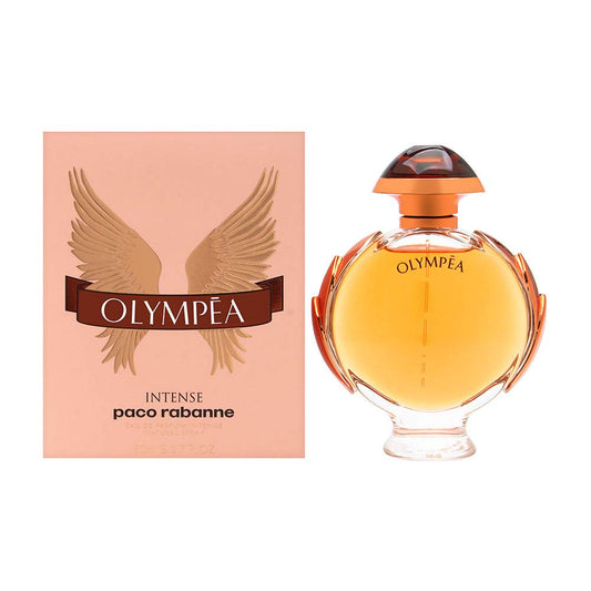 Olympea Intense bottle with packaging