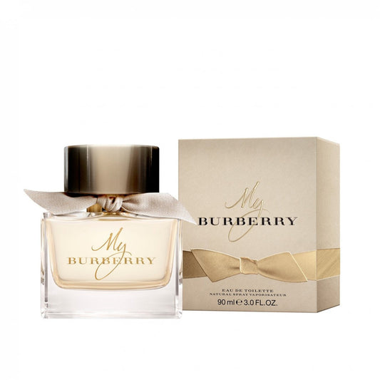My Burberry Eau de Parfum bottle with packaging