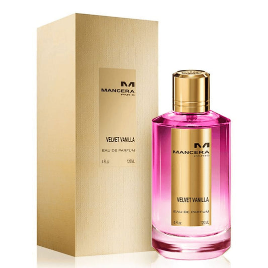 Mancera Velvet Vanilla bottle with packaging