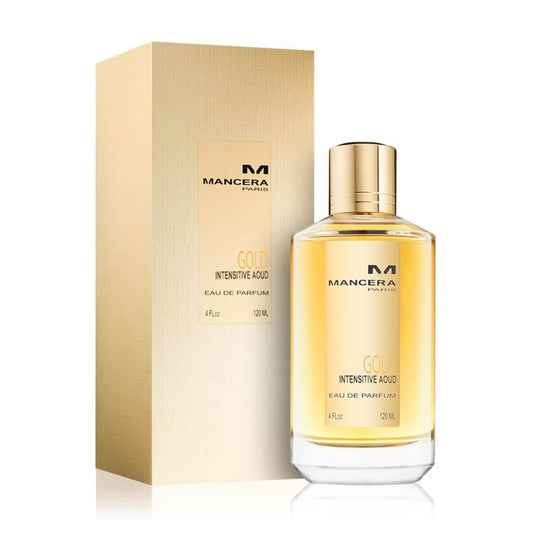 Mancera Gold Intensitive Aoud bottle with packaging