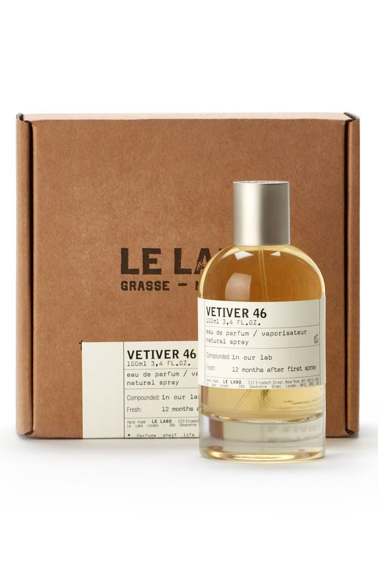 Le Labo Vetiver 46 bottle with packaging