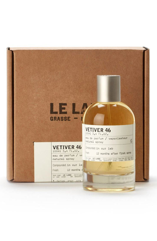Le Labo Vetiver 46 bottle with packaging