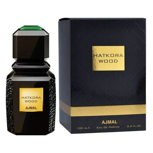 Ajmal Hatkora Wood bottle with packaging