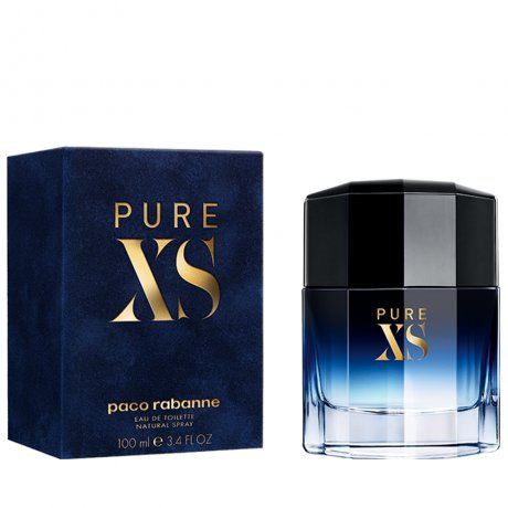 Pure Xs For Men bottle with packaging
